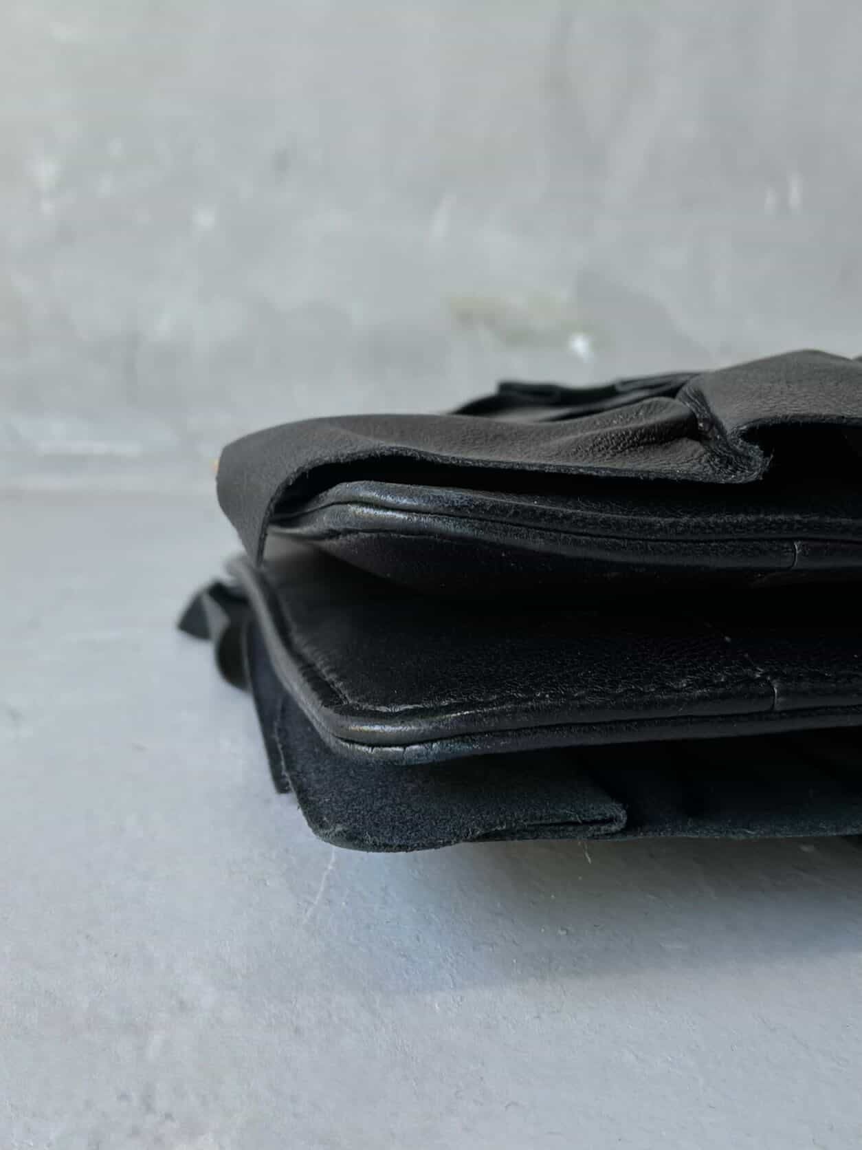 Chanel Ruffle Lambskin Evening Bag