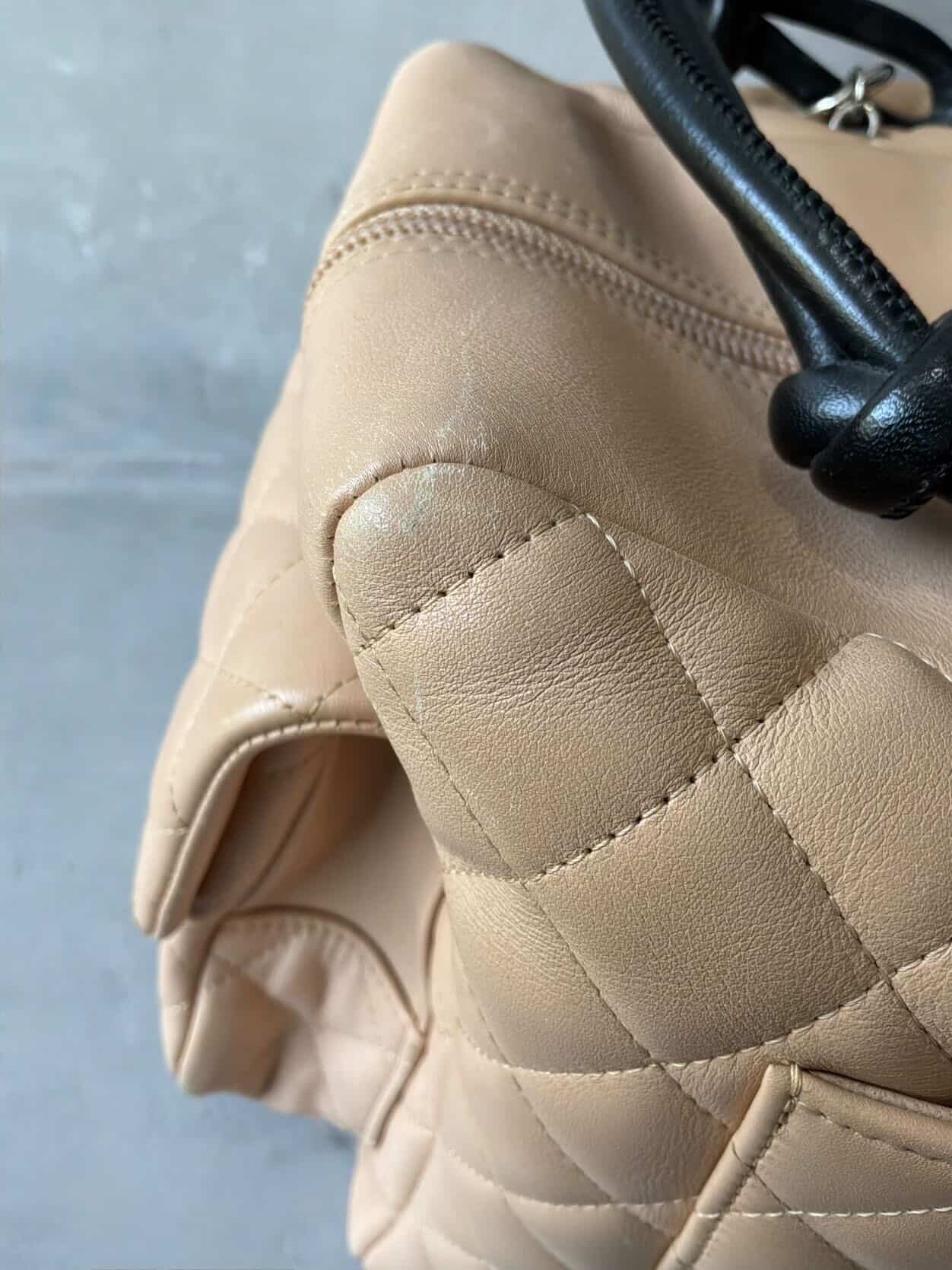 Chanel Cambon Ligne Beige Reporter Bag