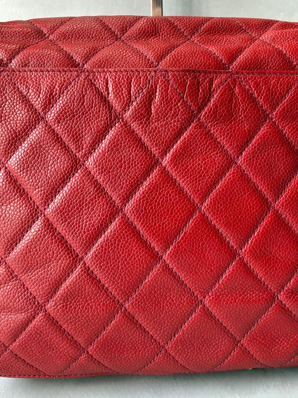 90’s Chanel Kelly Flap Caviar Shoulder Bag