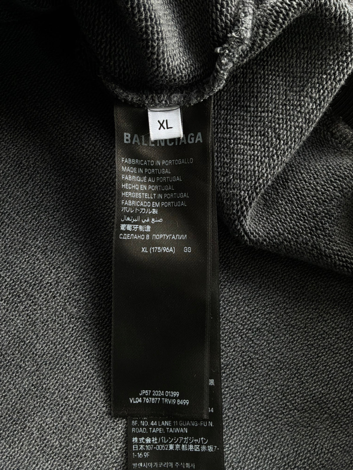 Balenciaga Tie Dye Distressed Hoodie