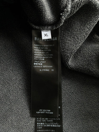 Balenciaga Tie Dye Distressed Hoodie