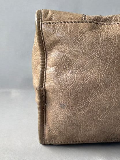 Balenciaga Part Time Taupe on Bronze Giant 12 Lambskin Bag