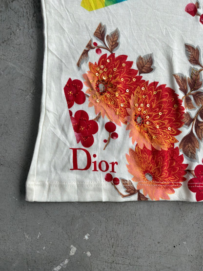 Dior John Galliano Era Floral Sequins Top