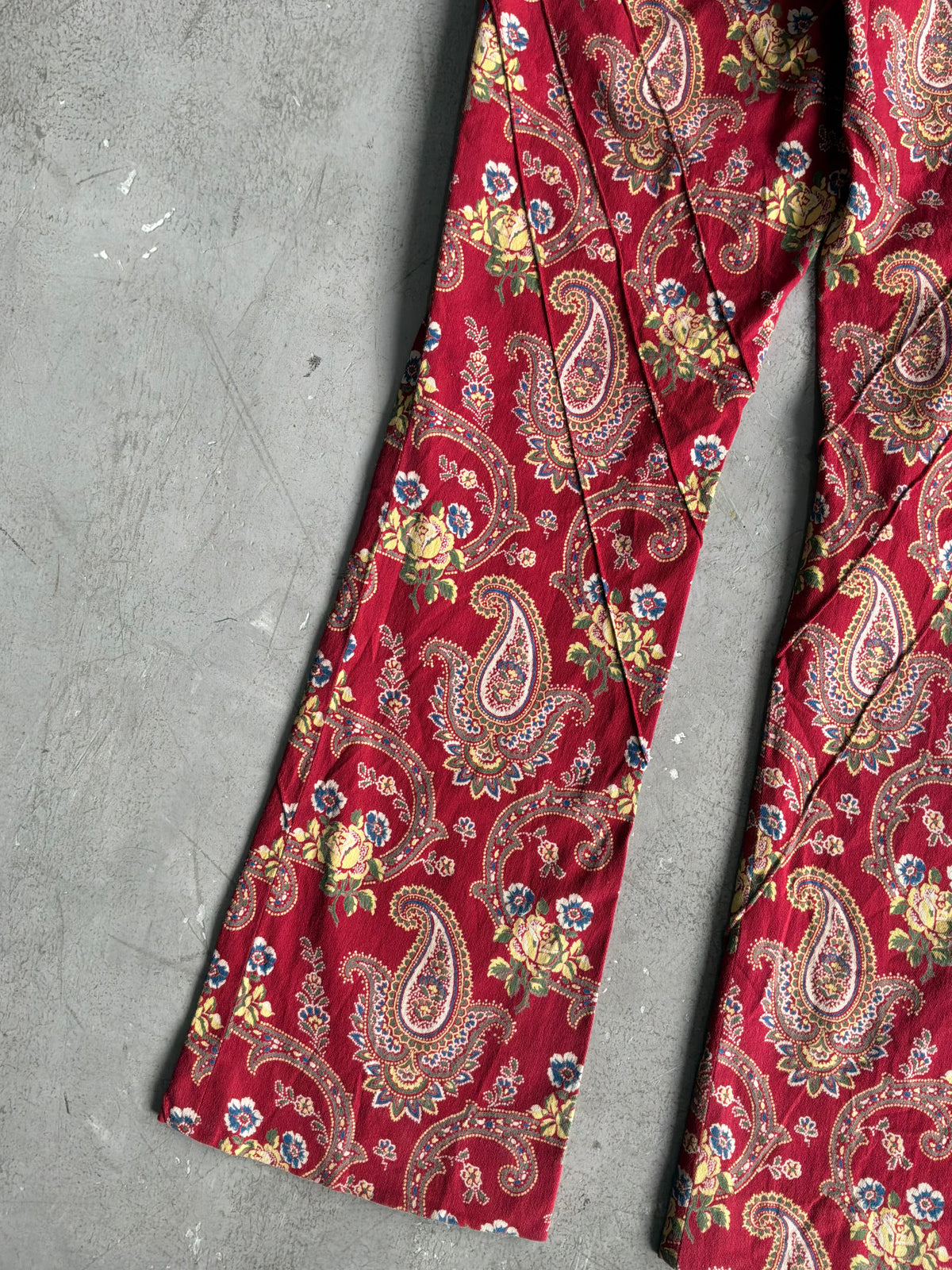 Dior Galliano Era Paisley Flared Pants