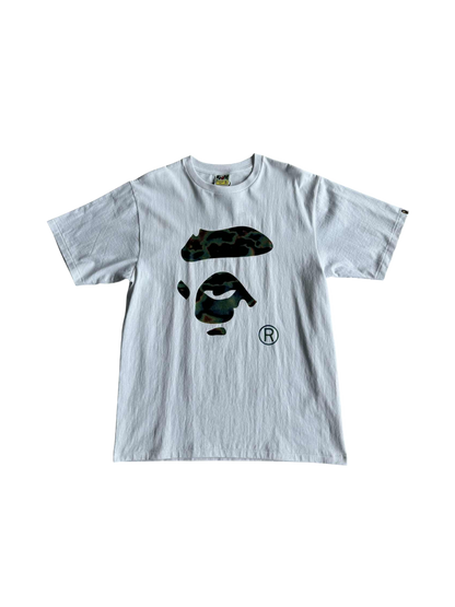 Bape Thermography Ape Head White Tee