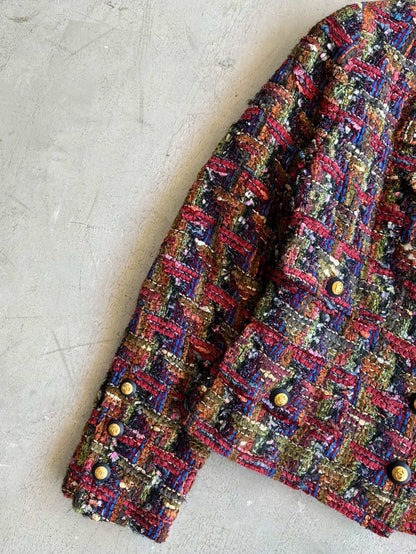 1993 Chanel Multicolor Tweed Blazer