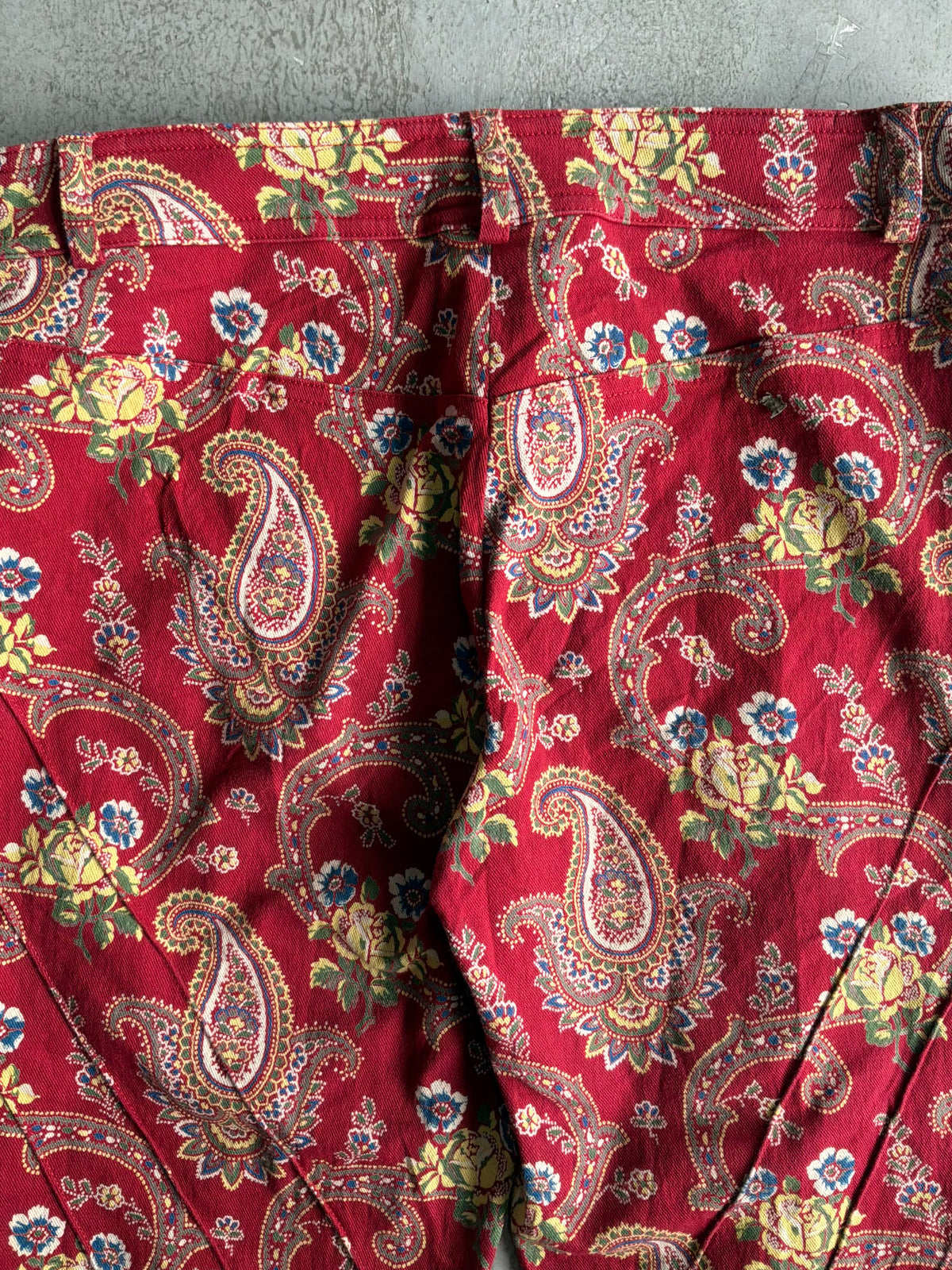 Dior Galliano Era Paisley Flared Pants