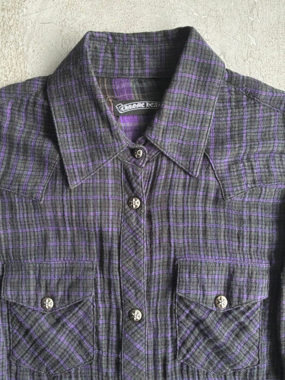 Vintage Chrome Hearts Fleur Cross Patch Flannel