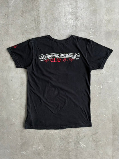 Chrome Hearts USA Scroll Logo Tee
