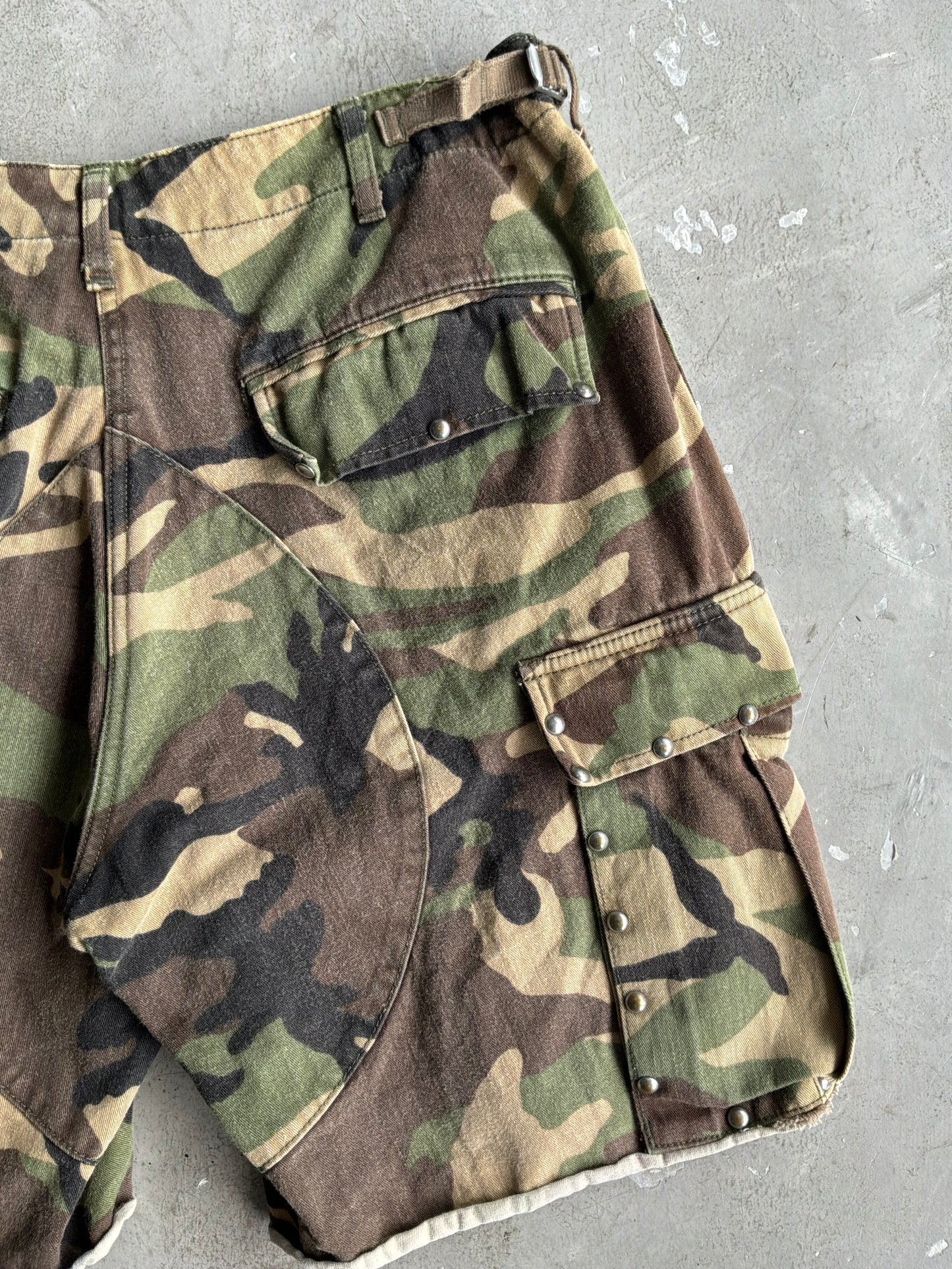 Saint Laurent Paris Camou Cargo Shorts