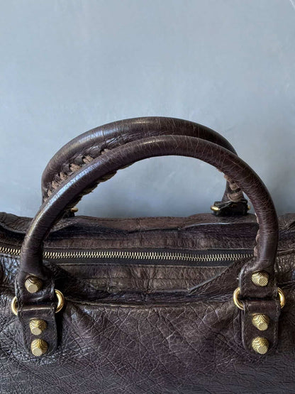 Balenciaga Classic City Giant 12 Choco Brown Lambskin Bag