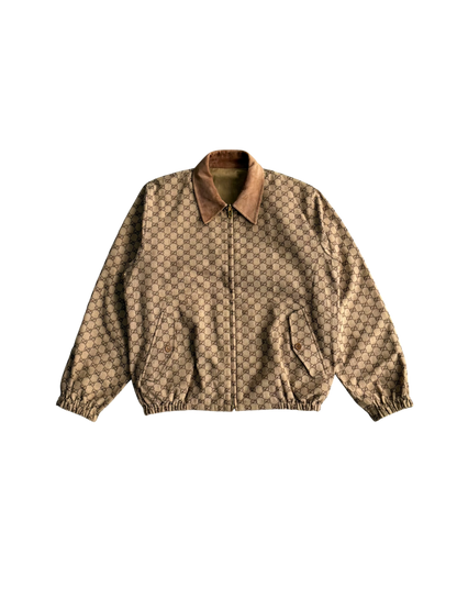 Gucci Tan Monogram Reversible Jacket