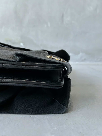Chanel Ruffle Lambskin Evening Bag