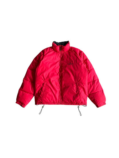 Balenciaga Vintage Red And Black Reversible Puffer Jacket