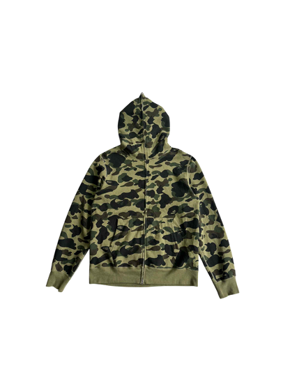 Bape 1st Camou Green Full Zip Hoodie