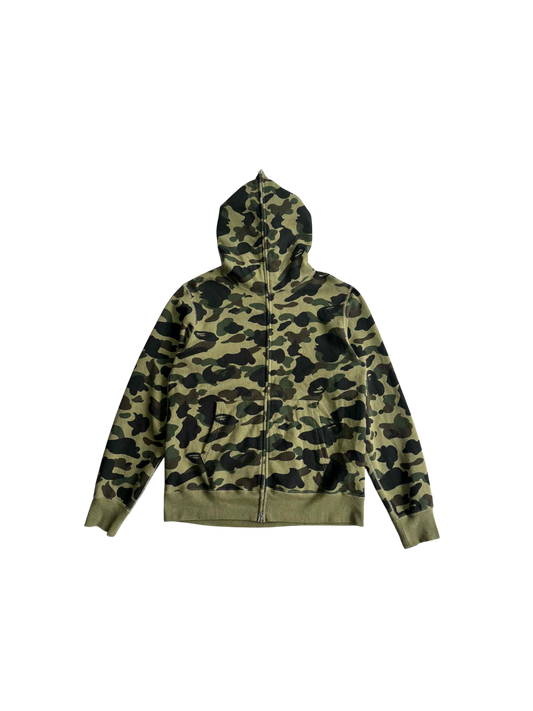 Bape 1st Camou Green Full Zip Hoodie
