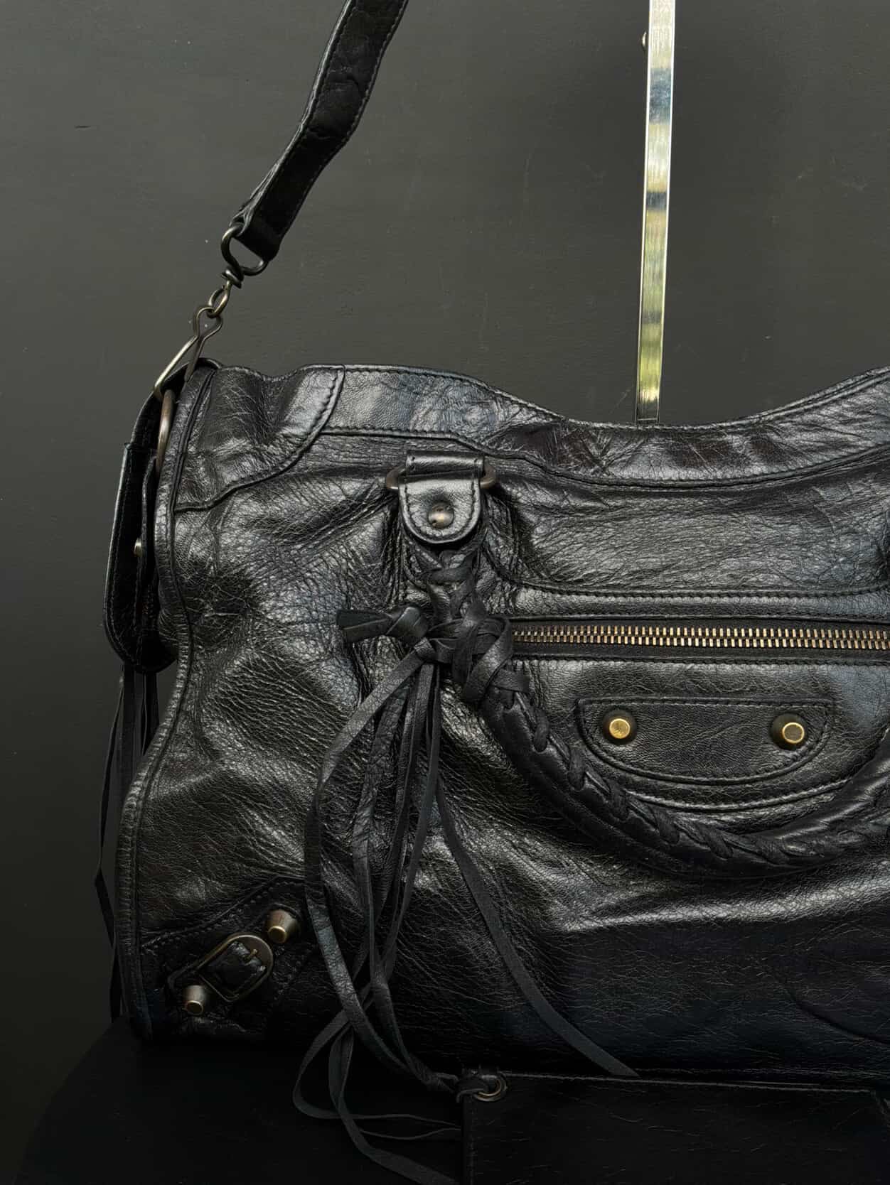 Balenciaga Classic City Black On Brass