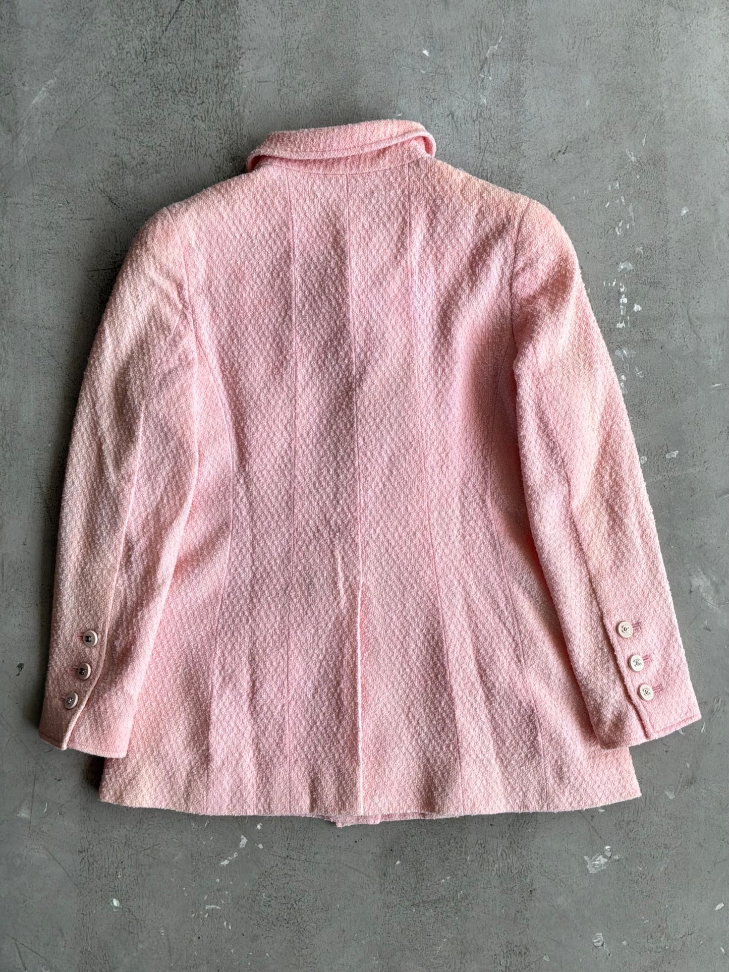 1996 Chanel Tweed Double Breasted Coat
