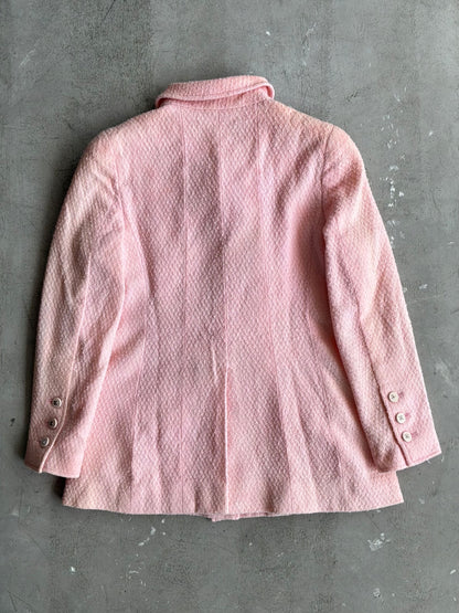 1996 Chanel Tweed Double Breasted Coat