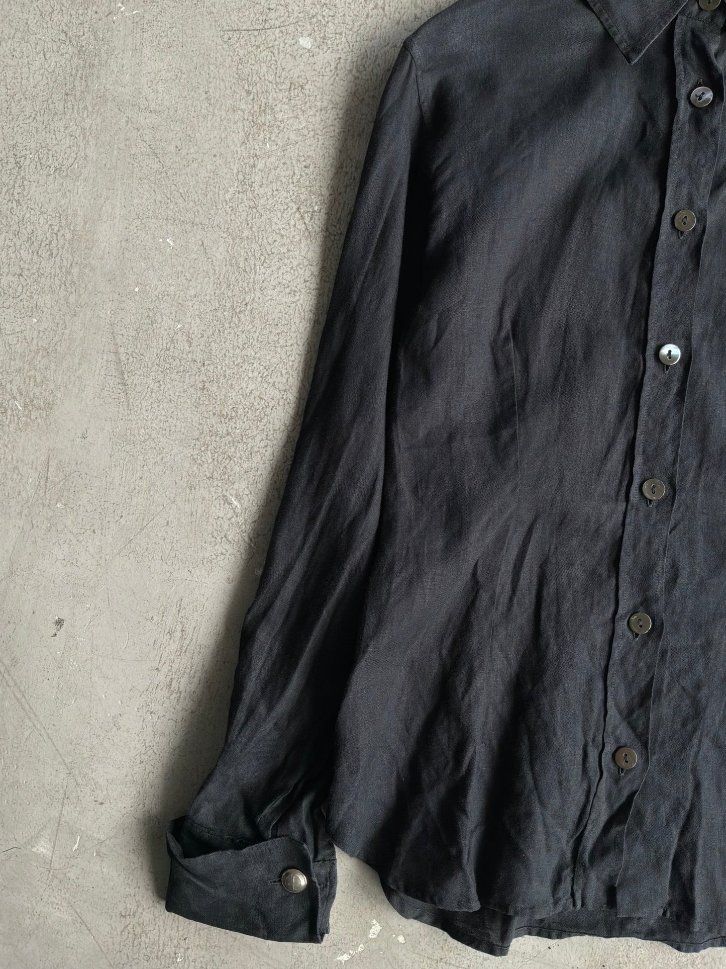 Gucci Black Plain Polo Longsleeves