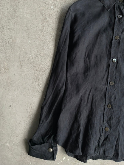 Gucci Black Plain Polo Longsleeves