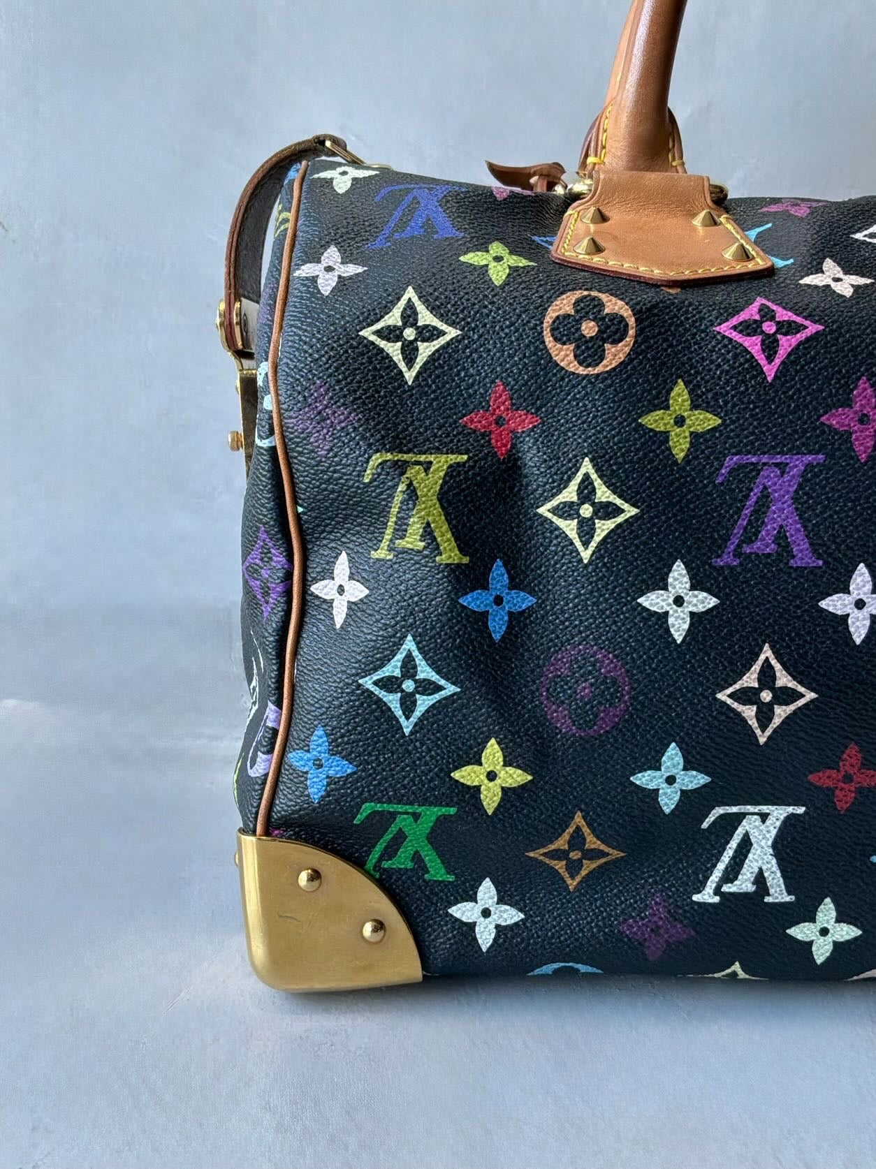 Louis Vuitton X Murakami Black Multicolor Speedy 30