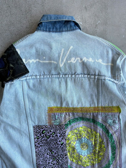 Versace Patchwork Denim Jacket