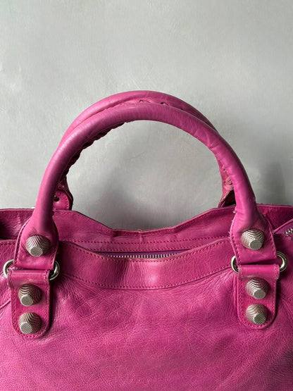 Balenciaga City Giant 21 Purple/Pink Lambskin Bag