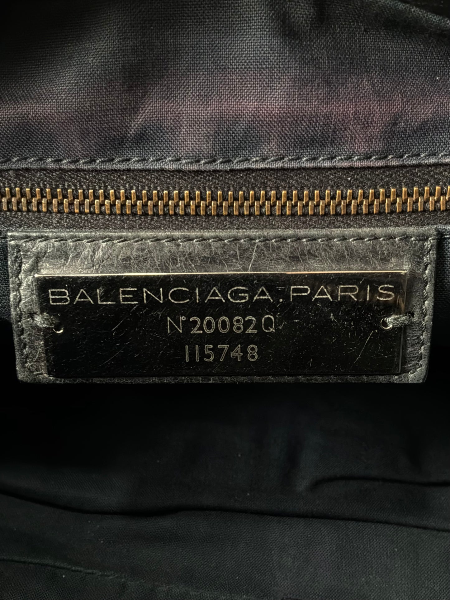 Balenciaga Classic City Black on Brass Lambskin Bag