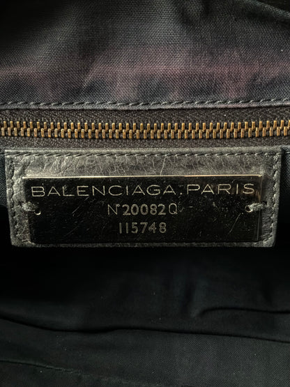 Balenciaga Classic City Black on Brass Lambskin Bag