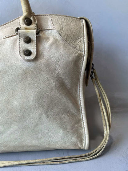 Balenciaga Classic City Beige Lambskin Bag