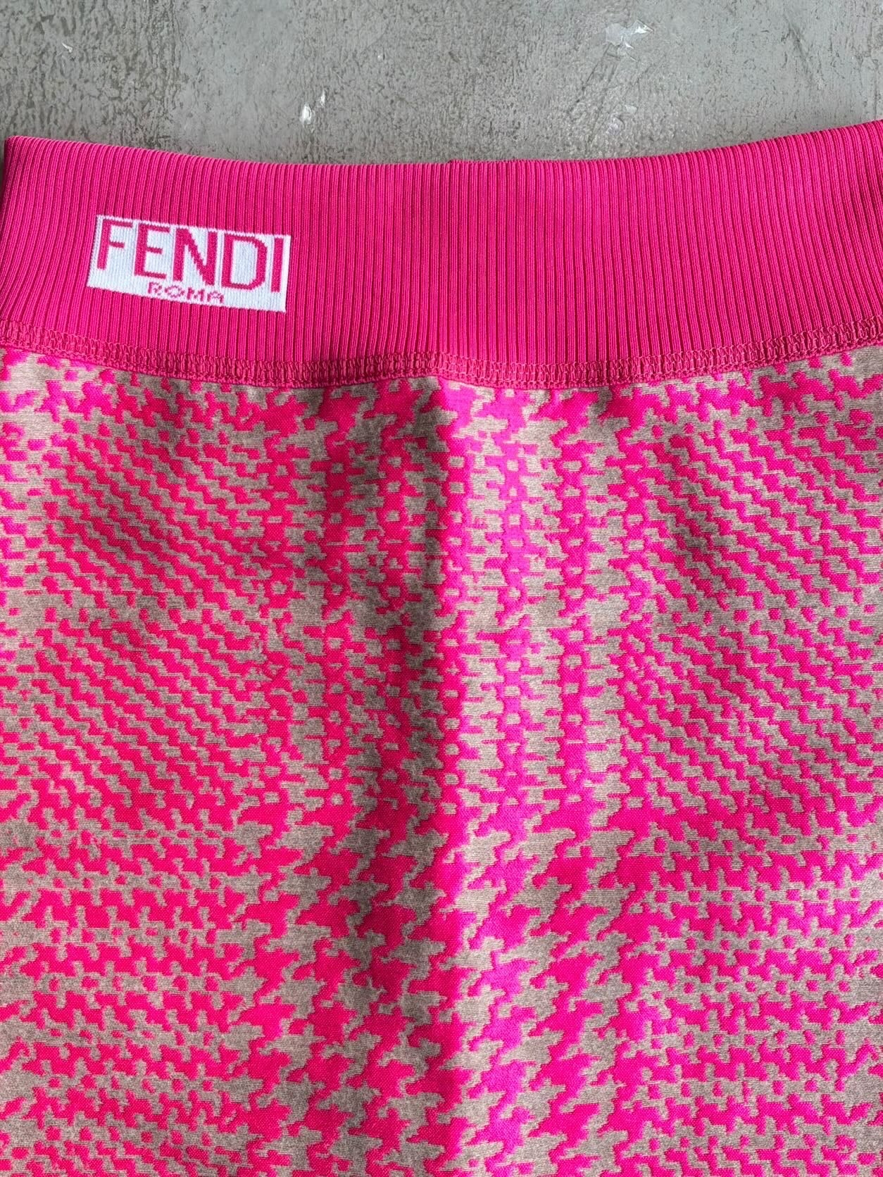Fendi Pink Long Skirt