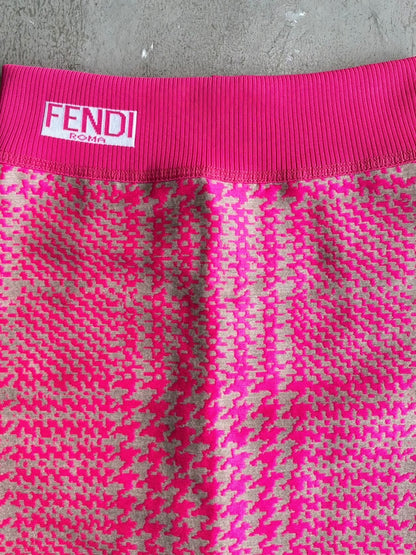 Fendi Pink Long Skirt