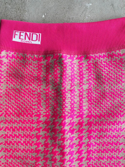 Fendi Pink Long Skirt