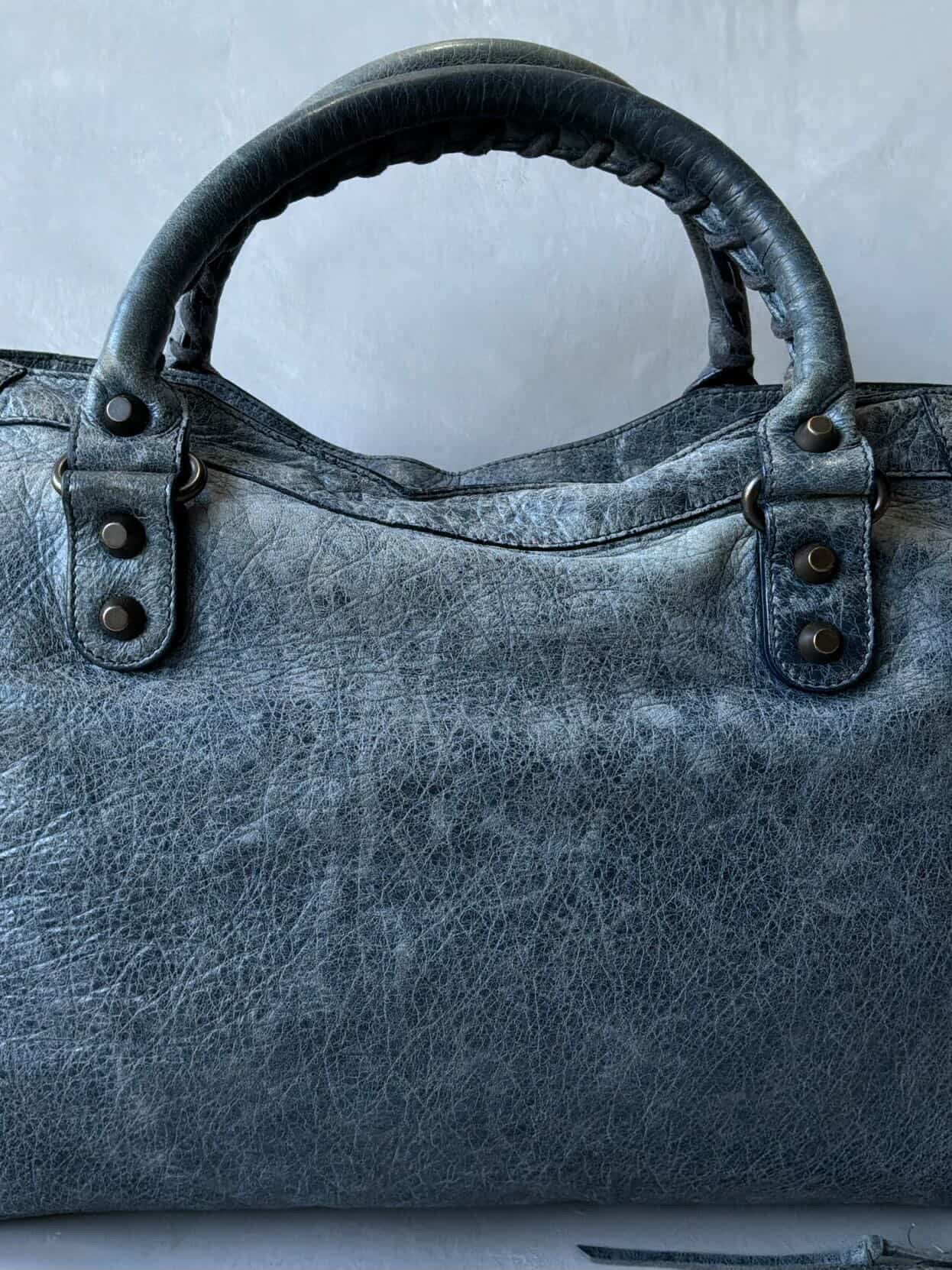 Balenciaga Classic City Navy Lambskin Bag