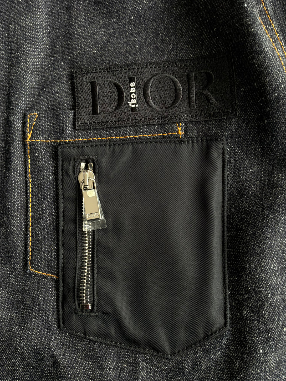 Dior X Sacai Signature Logo Denim Jacket
