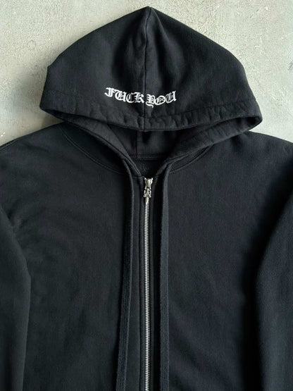 Chrome Hearts Horseshoe Script Thermal Zip Hoodie