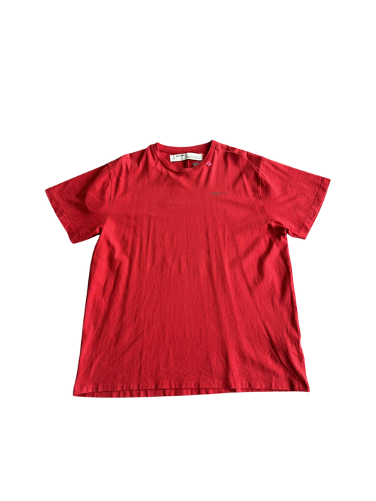 Off White Red Unfinished Arrow T shirt