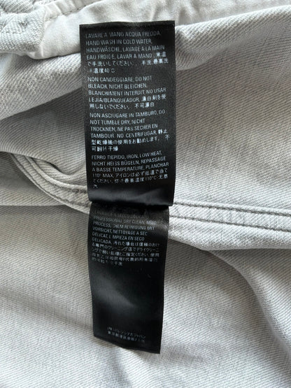 Balenciaga Embroidered Script Denim Jacket