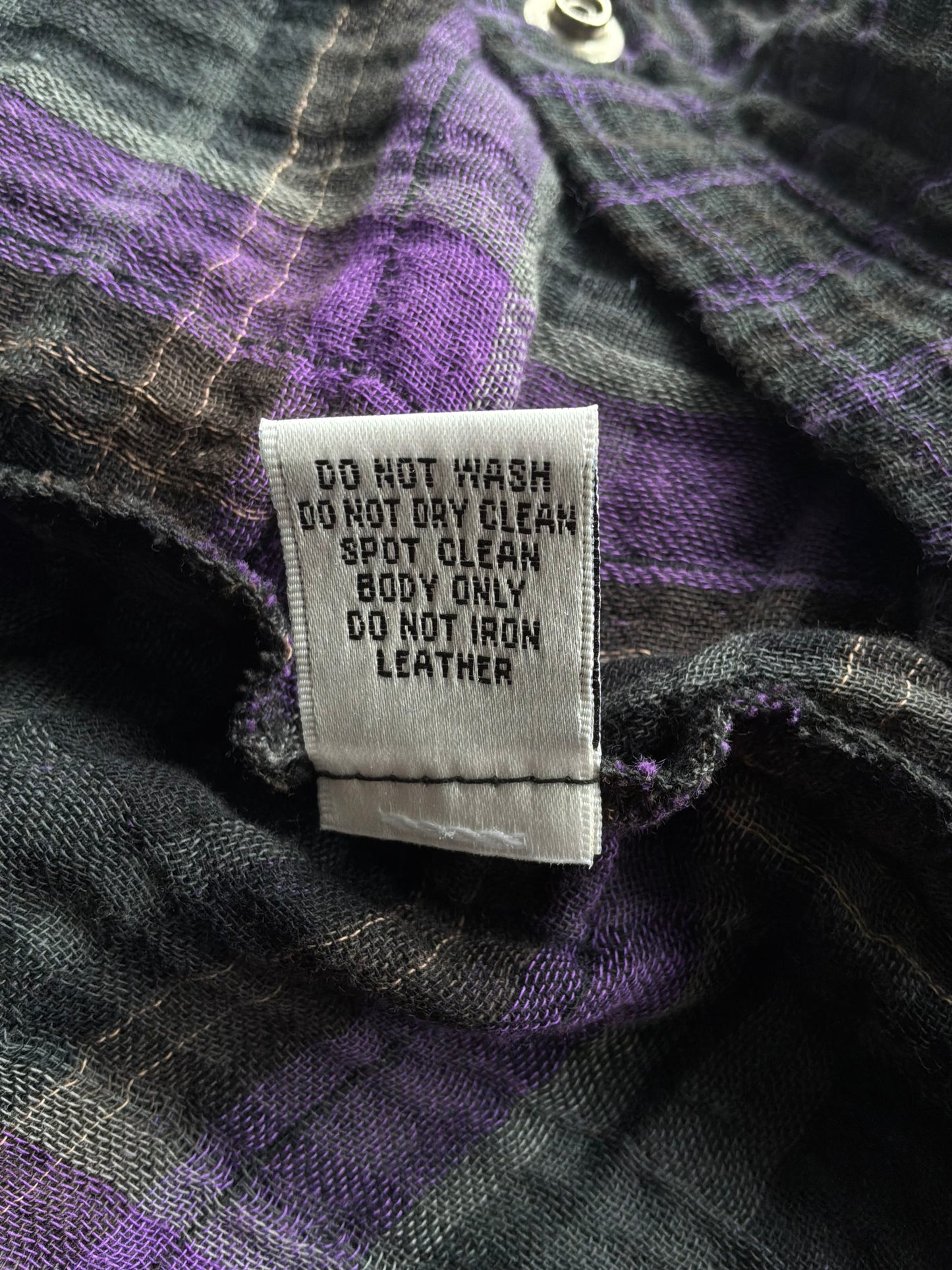 Vintage Chrome Hearts Fleur Cross Patch Flannel