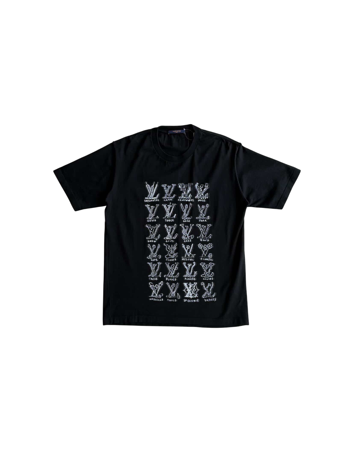 Louis Vuitton Cartoon Jacquard Logos Tee
