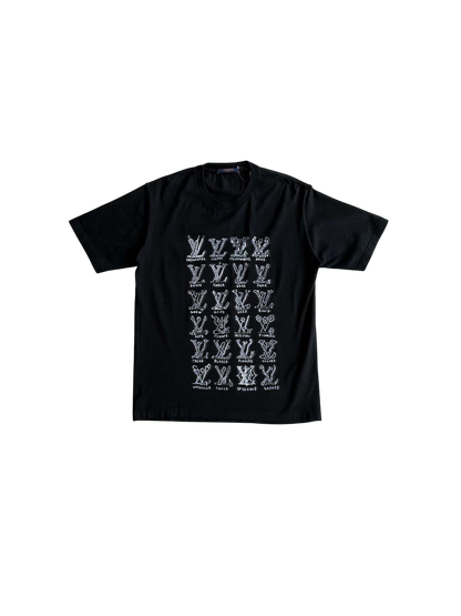 Louis Vuitton Cartoon Jacquard Logos Tee