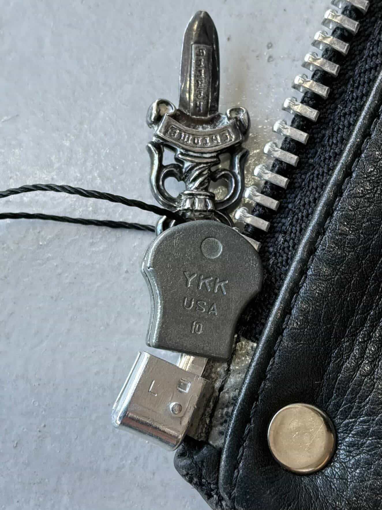 90’s Chrome Hearts Filigree Cross Leather Vest