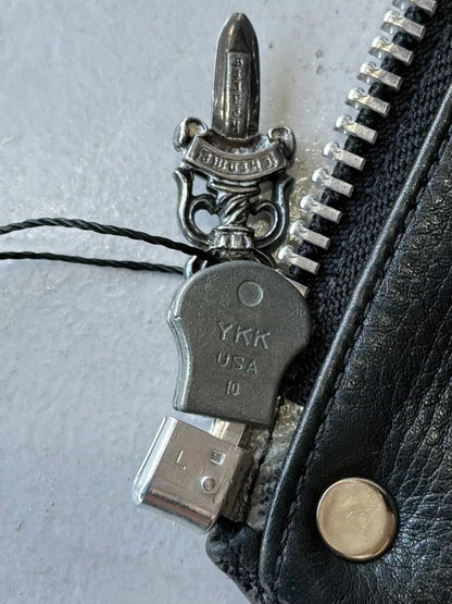 90’s Chrome Hearts Filigree Cross Leather Vest