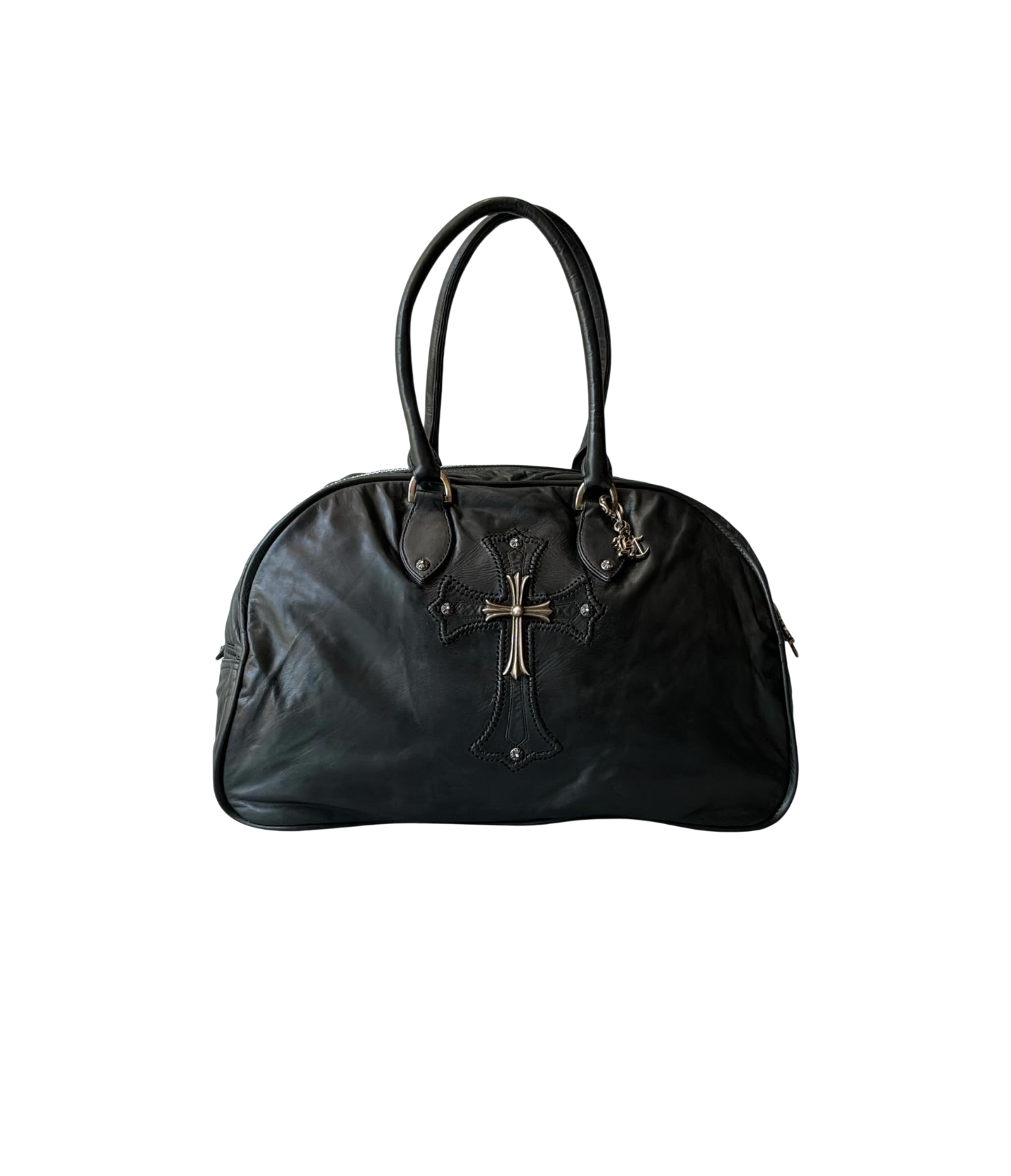 90’s Chrome Hearts Cross Embellished Bowler Bag