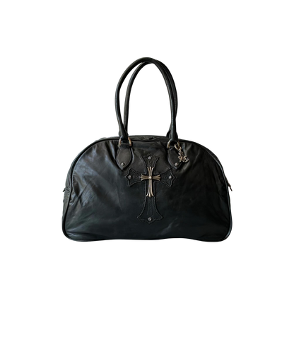 90’s Chrome Hearts Cross Embellished Bowler Bag