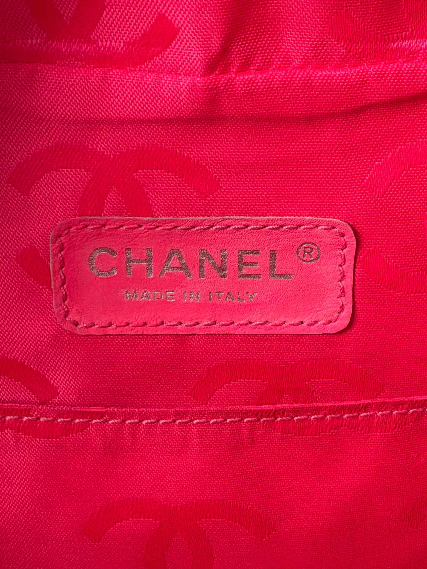 Chanel White Quilted Leather Cambon Ligne Reporter Bag
