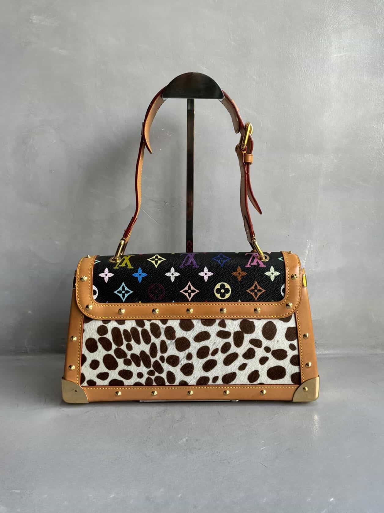 RARE Louis Vuitton X Murakami Dalmatian Ponyhair SAC Rabat Shoulder Bag