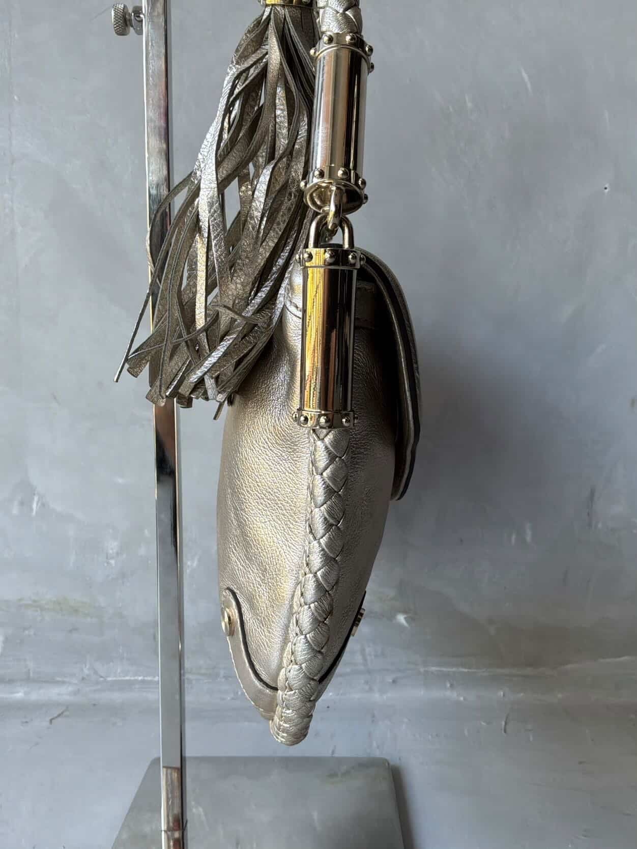 Gucci Metallic Fringe Handbag