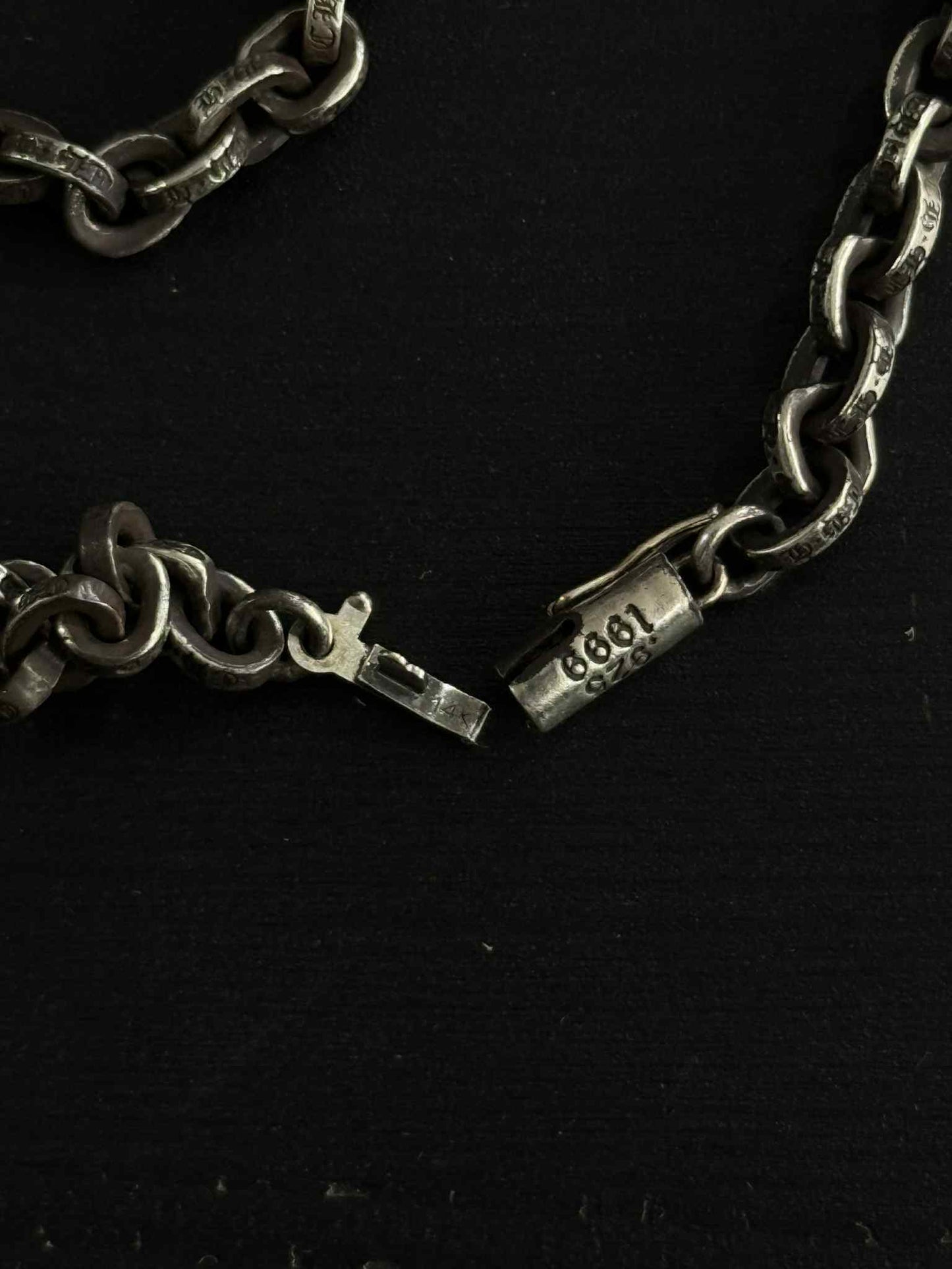 Chrome Hearts 30” Paper Chain Necklace